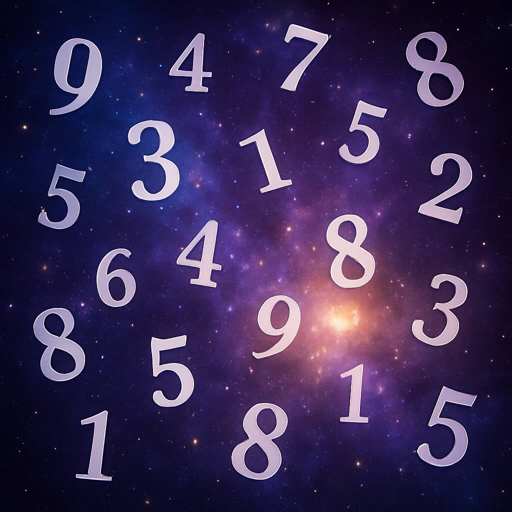 Chiffres flottants dans le cosmos